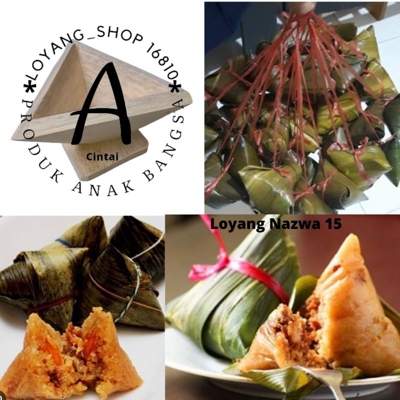 cetakan bacang kerucut