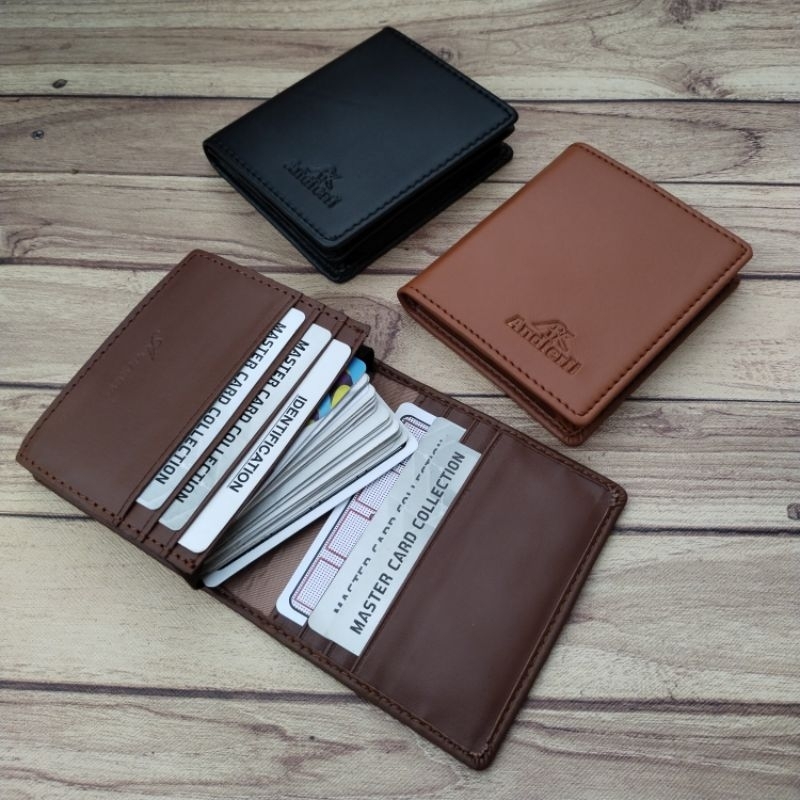 Dompet kartu kredit Atm Minimalis Kulit pria wanita