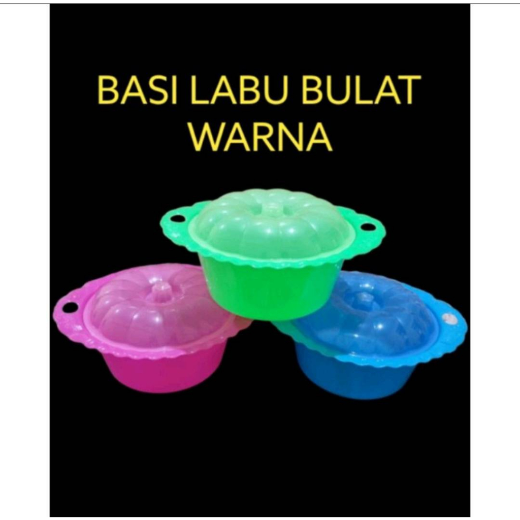 Wadah saji / Tempat sayur / Basi / Basi labu bulat  TRANS