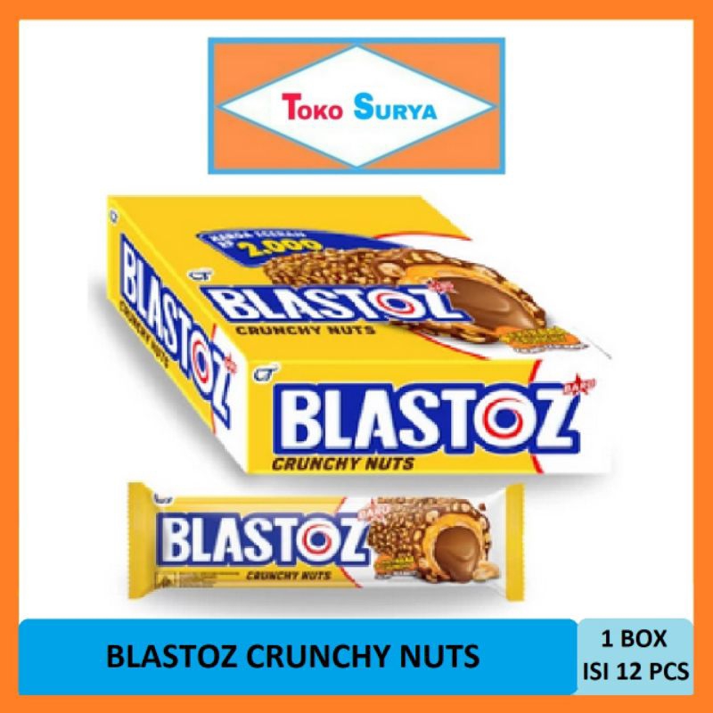 

Blastoz Wafer Roll Crunchy Nuts Dengan Taburan Kacang Berlimpah 12 Pcs x 24 Gr Orang Tua