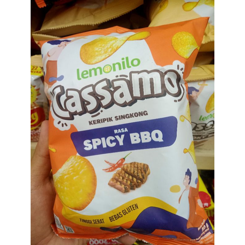 

Lemonilo Cassamo Keripik Singkong Rasa Spicy BBQ 50gr