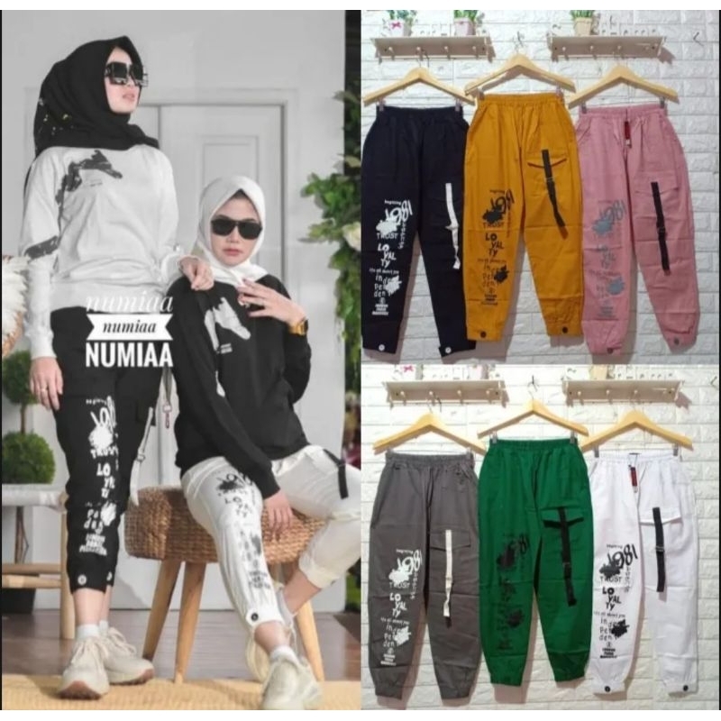 CELANA JOGGER WANITA TERLARIS BY JEVANI/CELANA JOGGER SABLON BEST SELLER