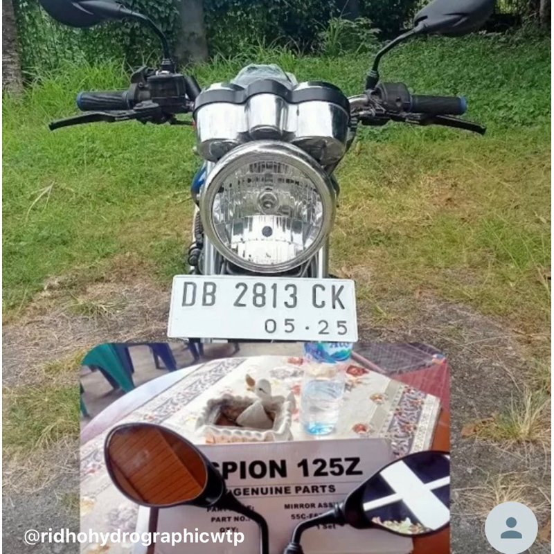 Spion tempe kotak RX king cobraRX spesialrx z spion motor model yamaha tangkai chrome rxking free baut cadangan universal honda yamaha semua motor cocok bosku