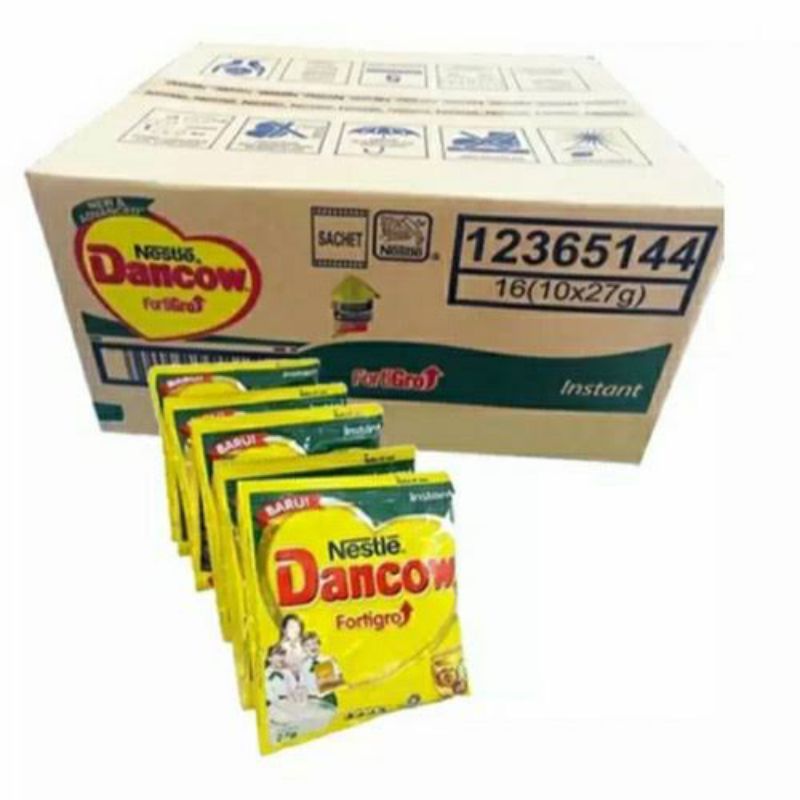 

susu dancow fortigro 27 gr 1 dus isi 16 renceng