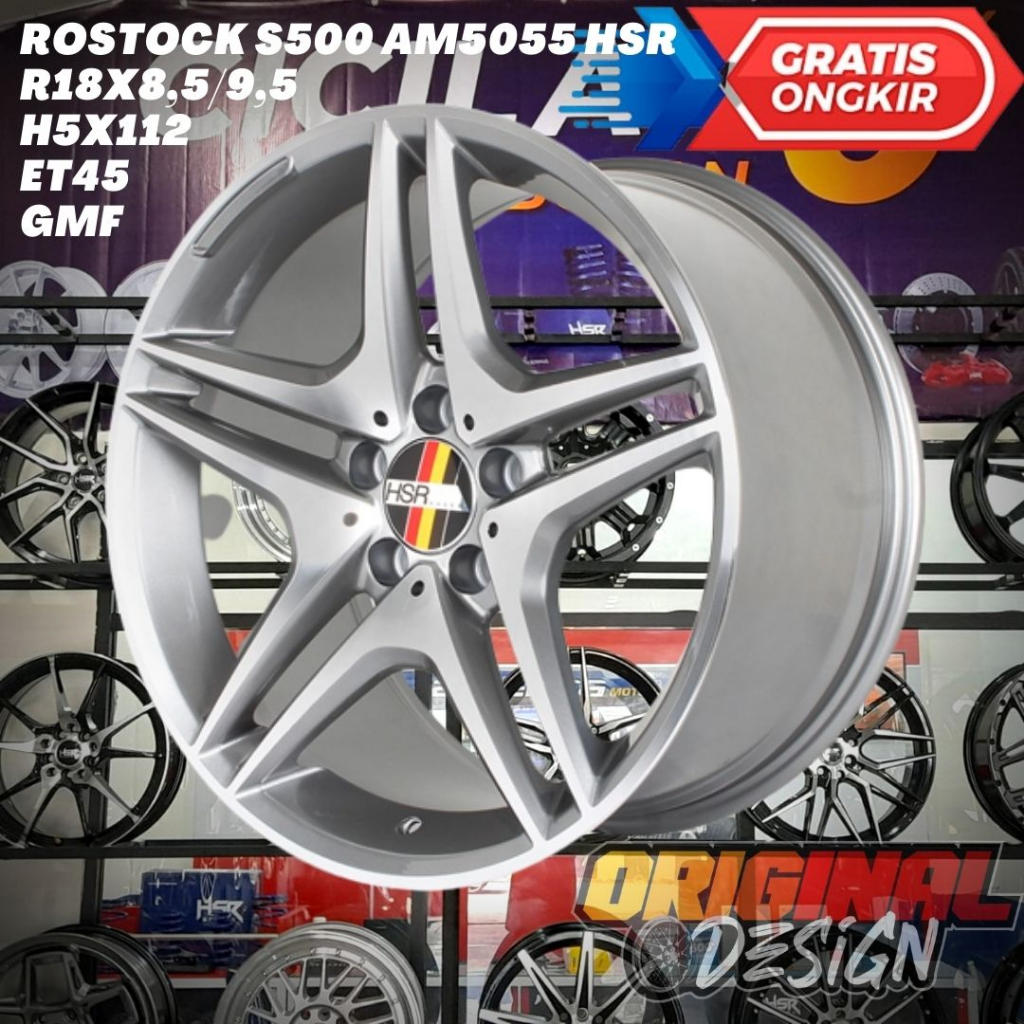 Velg Mobil Ring 18 R18 HSR ROSTOCK S500 Untuk Merci , HRV , CRV , Innova