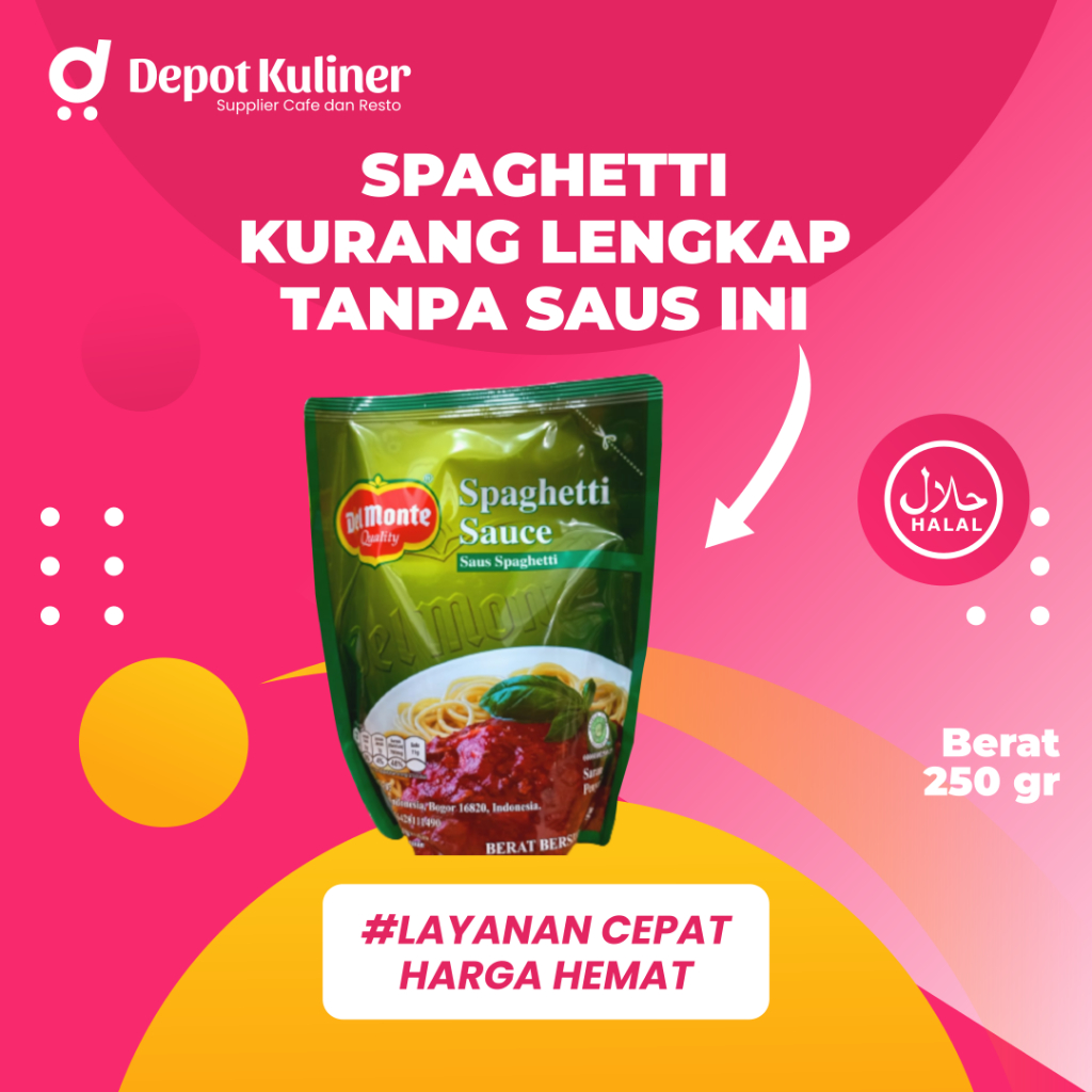 Saus Spaghetti Del Monte 250G