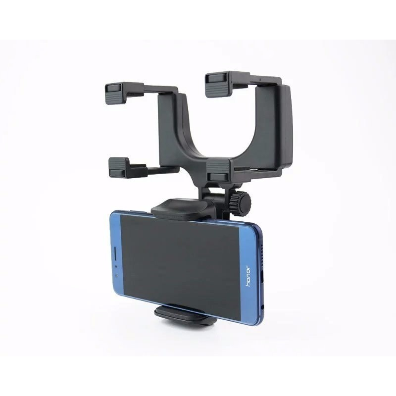 Mirror Rearview Car Stent Mount Bracket Dudukan HP Phone Holder Mobil Kaca Spion