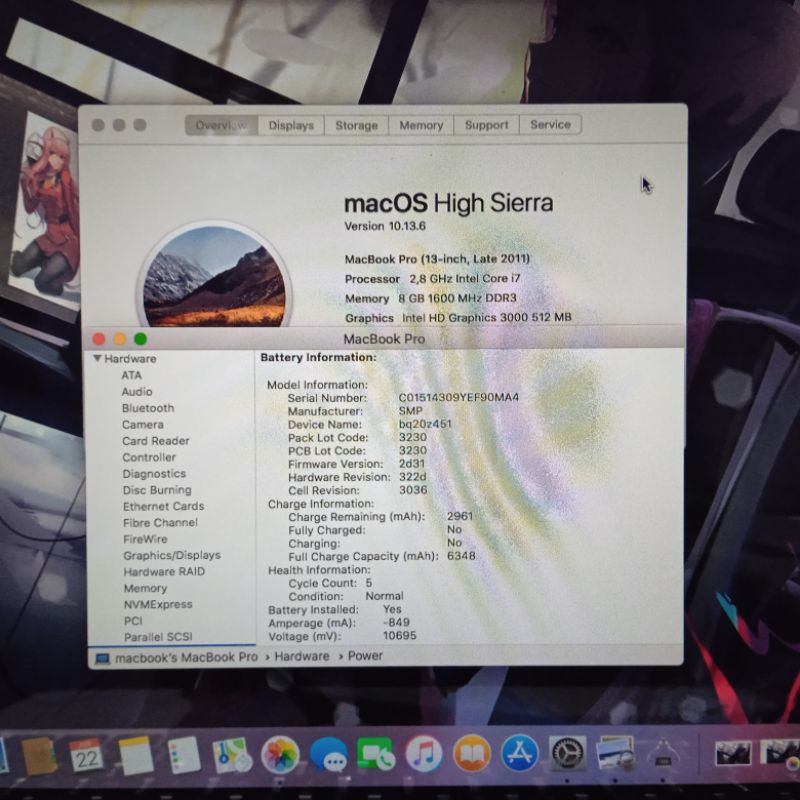 macbook pro core i7 ram 8 gb