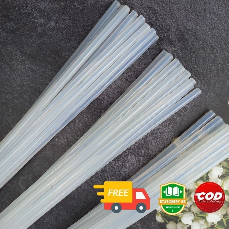 

12 Pcs Dan 24 Pcs Lem BAKAR Kecil 7mm/Lem Bakar Panjang/Lem Lilin/Lem Tembak/Lem Glue