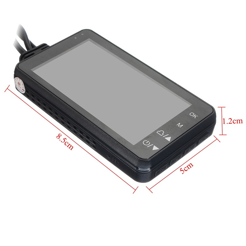 Motorcycle Action Sport Camera HD Recording with 3-inch LCD Display