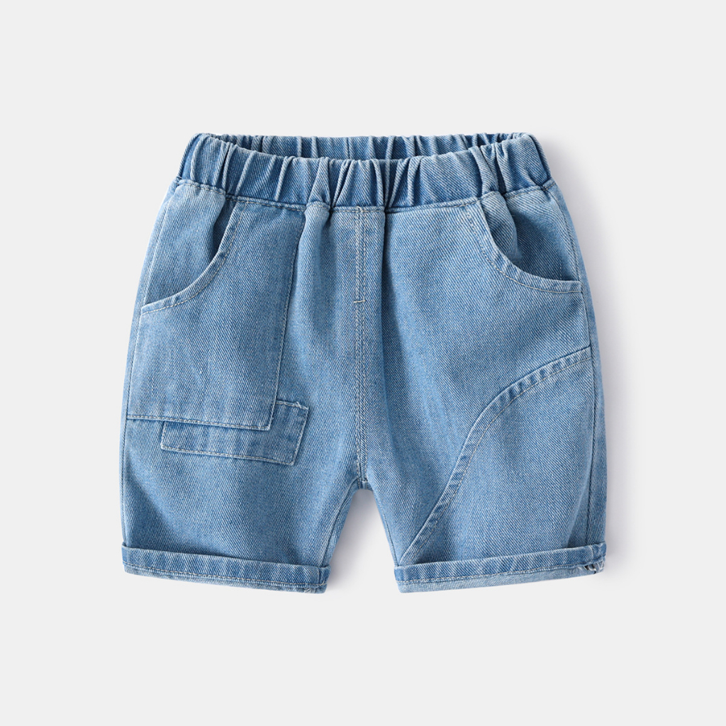 Celana Jeans Pendek Import Denim Short Pants Anak Laki Laki Cowok Jins Ponggol Lutut