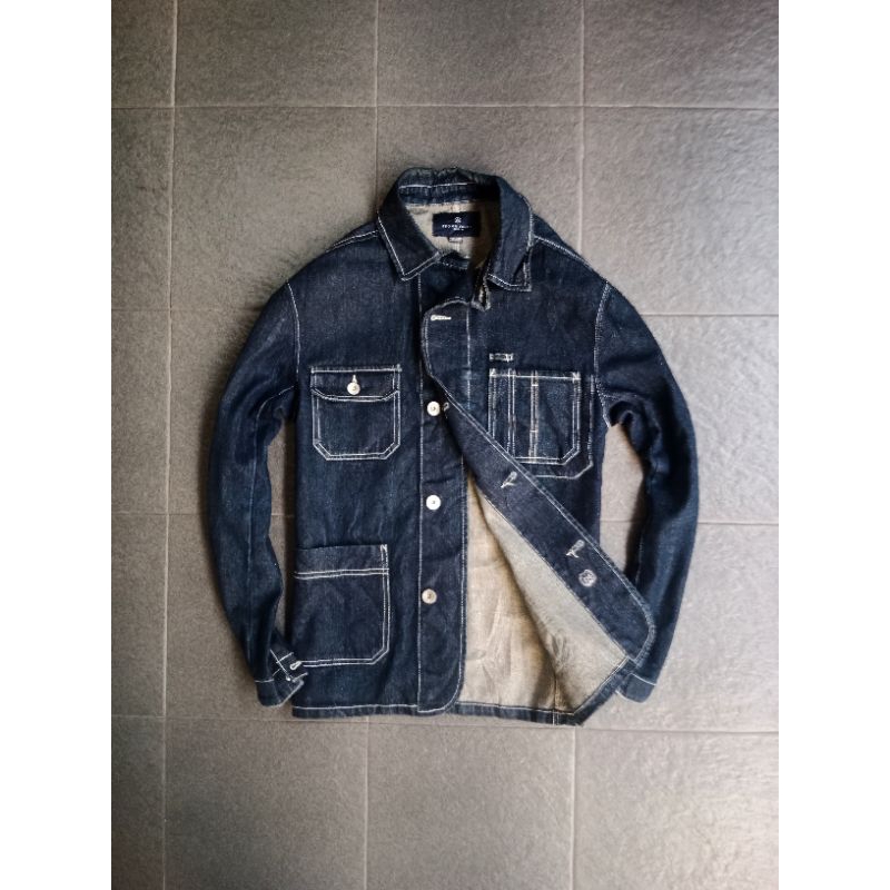 jaket trucker denim BROWN SMITH size L