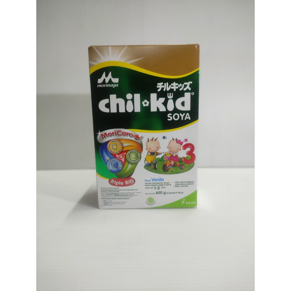Morinaga ChilKid Soya Vanilla Susu Formula 1-3 Tahun 600gr