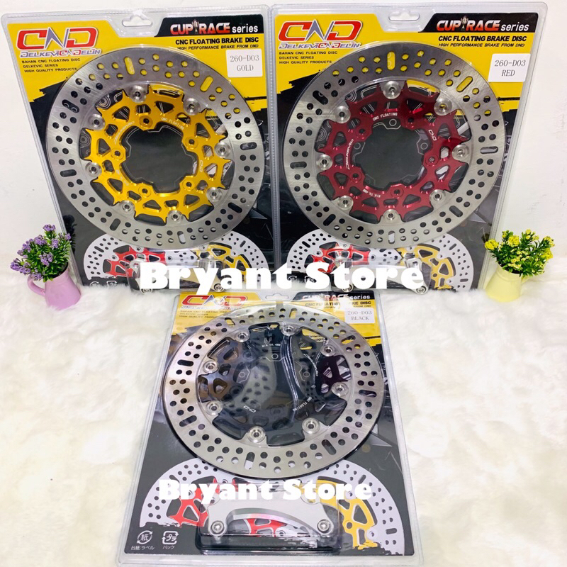 PIRINGAN CAKRAM DEPAN DELKEVIC 260MM D03 VARIO 125 NEW 150 NEW CNC FLOATING BRAKE DISK DISC BAUT 125NEW 150NEW VARIO125 VARIO150 LUBANG BAUT 5