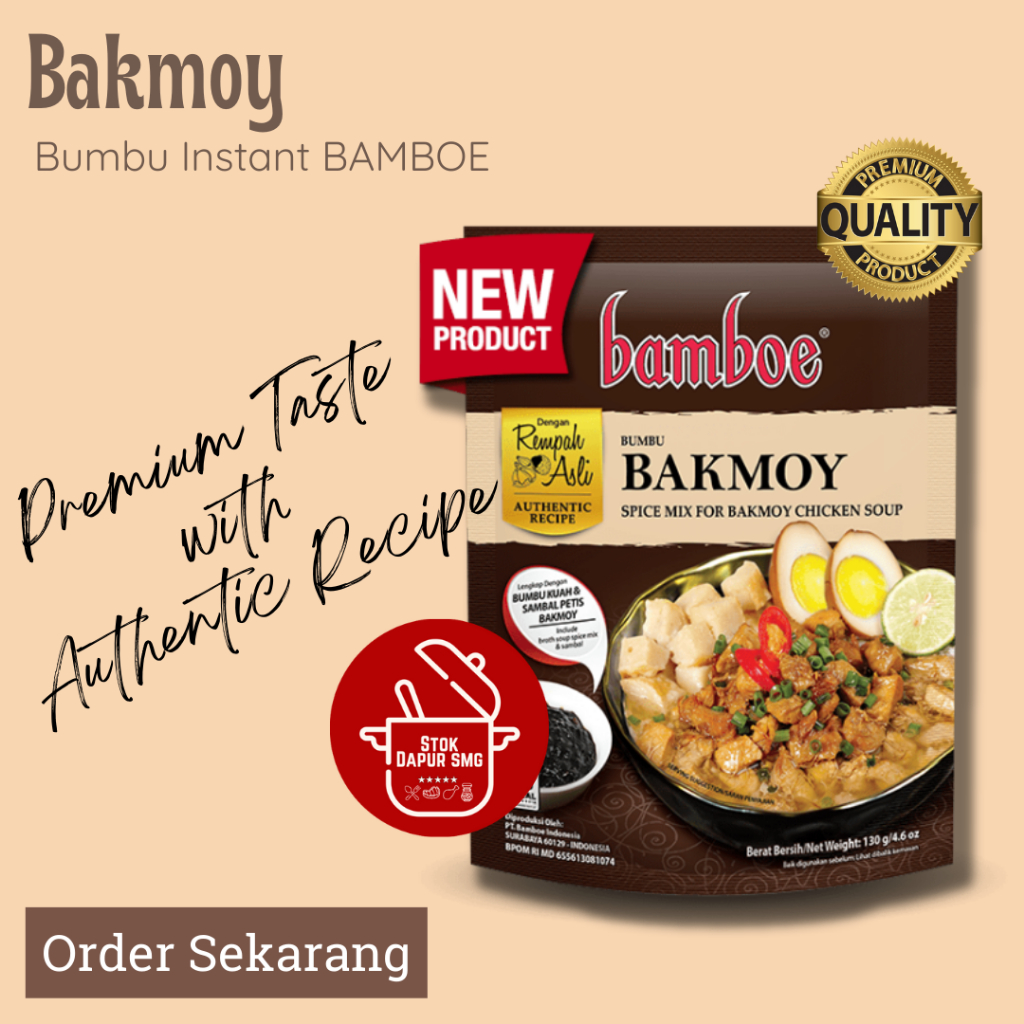 

BAMBOE Premium Taste Bumbu Masak Instan BAKMOY 130gr
