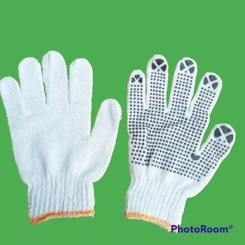 GROSIR 12 PASANG SARUNG TANGAN TUKANG BINTIK | SARUNG TANGAN SAFETY TUKANG | SARUNG TANGAN LADANG | 