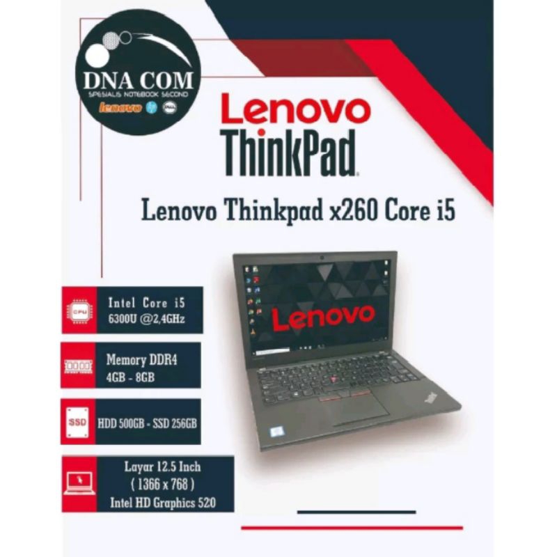 Laptop_lenovo_thinkpad_X260_core5i_gen6