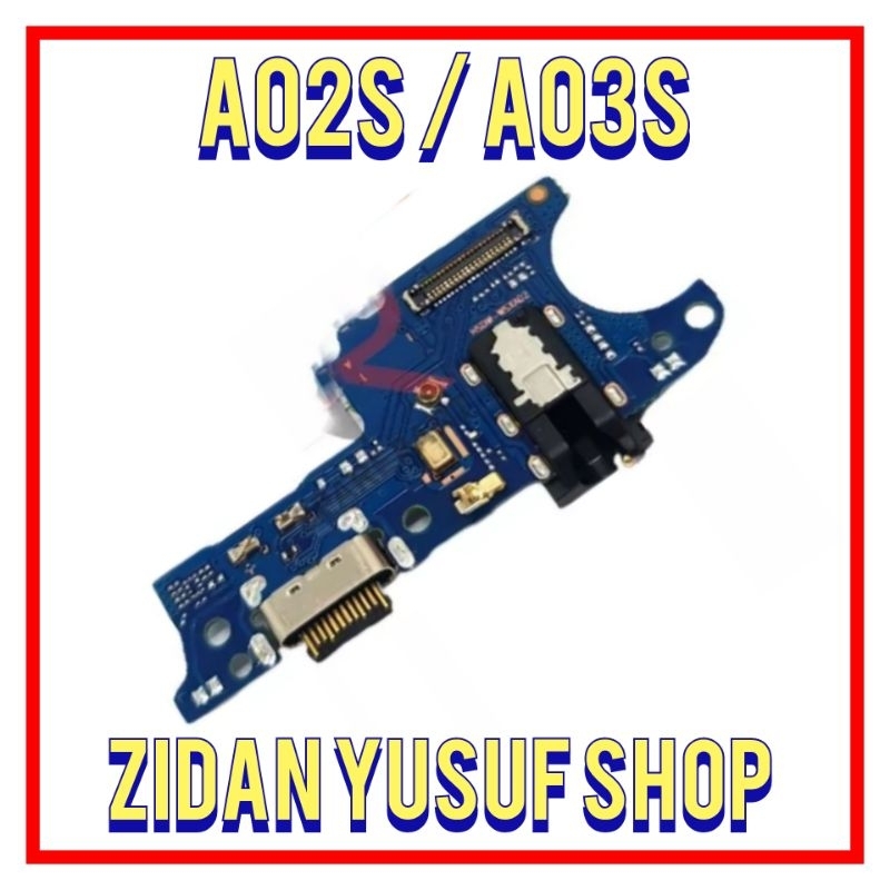 BOARD PAPAN KONEKTOR CONEKTOR CHARGER SAMSUNG A02S / A025F / A03S / A037F PLUG IN MIC ORIGINAL
