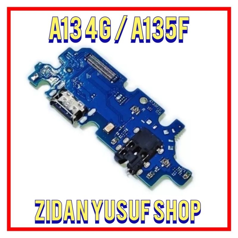 BOARD PAPAN KONEKTOR CONEKTOR CHARGER SAMSUNG A13 4G / A135F PLUG IN MIC ORIGINAL