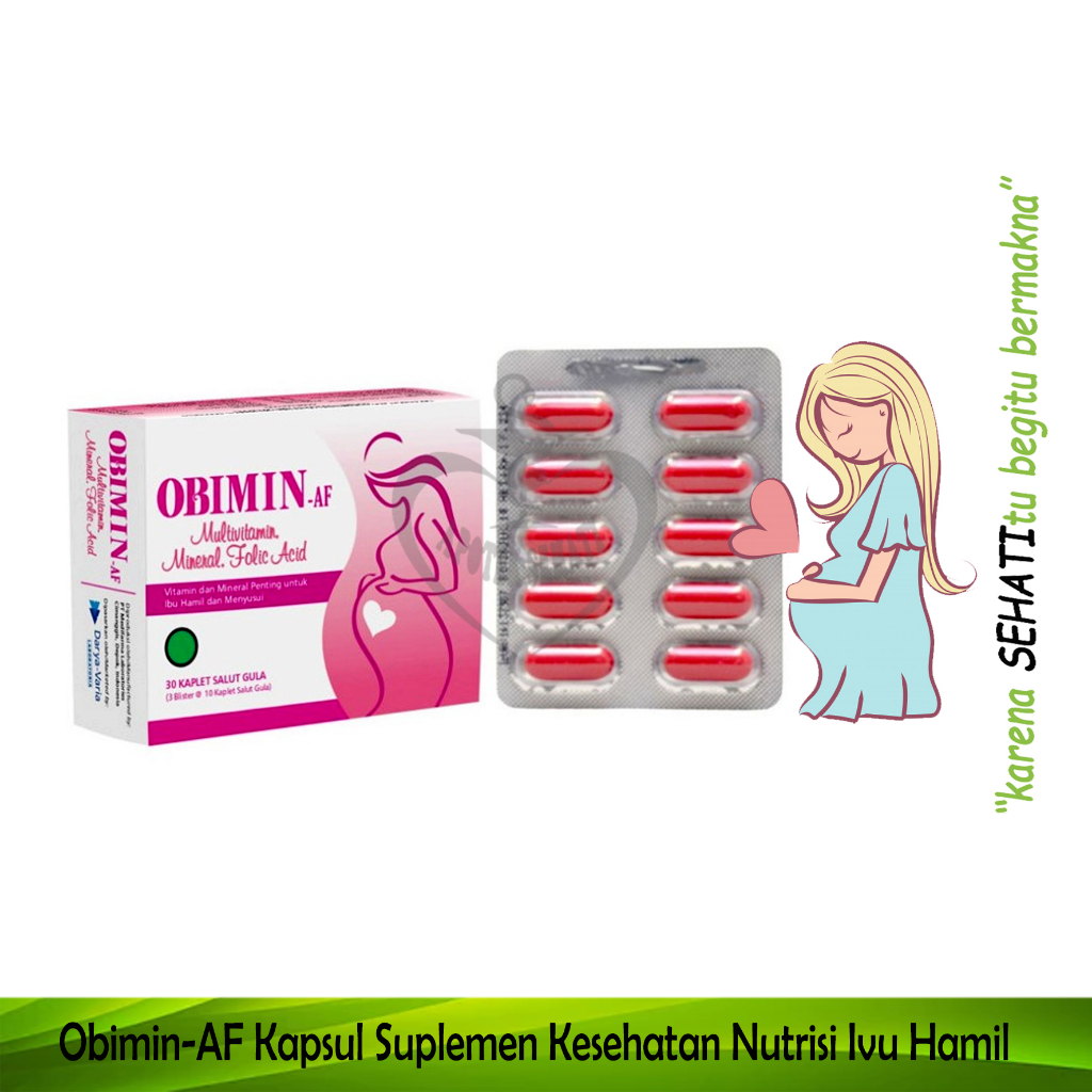 Obimin AF Multivitamin Mineral Suplemen Ibu Hamil Menyusui