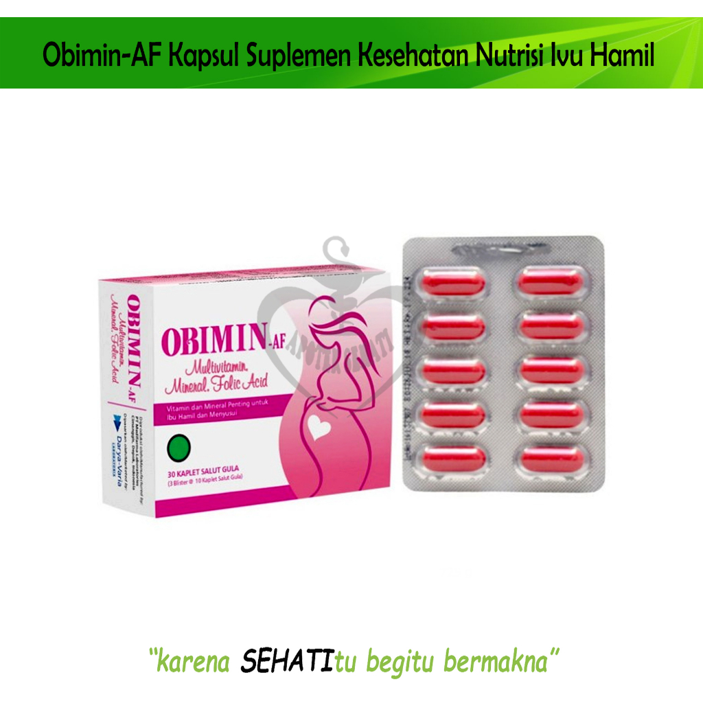 Obimin AF Multivitamin Mineral Suplemen Ibu Hamil Menyusui