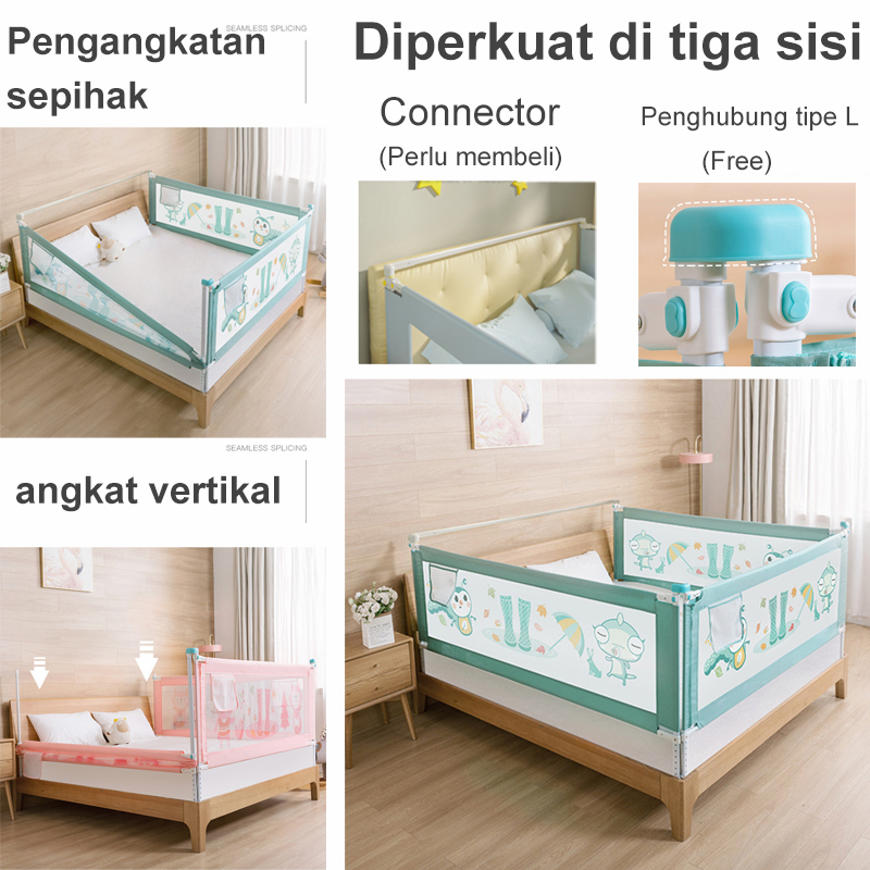 Bedrail pembatas kasur pagar bayi pagar kasur pengaman baby pagar pembatas tempat tidur bayi Baby Bedrail Bed Rail Pagar Pengaman Kasur Ranjang Bayi Pagar Tempat Tidur Untuk Anak Bed Safety pagar pembatas buaian penghalang pagar pembatas