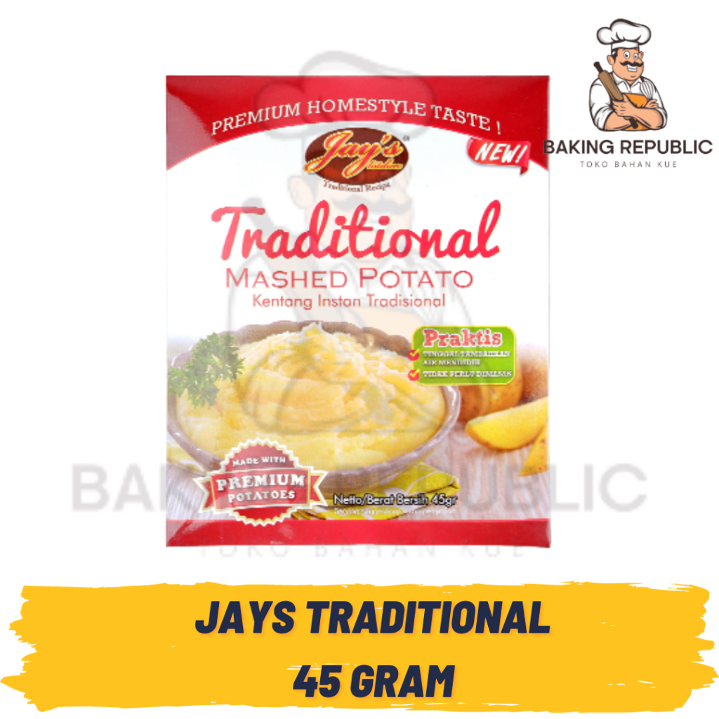 

JAYS TRADITIONAL MASHED POTATO | 45 GRAM | JAYS MASHED POTATO TRADISIONAL