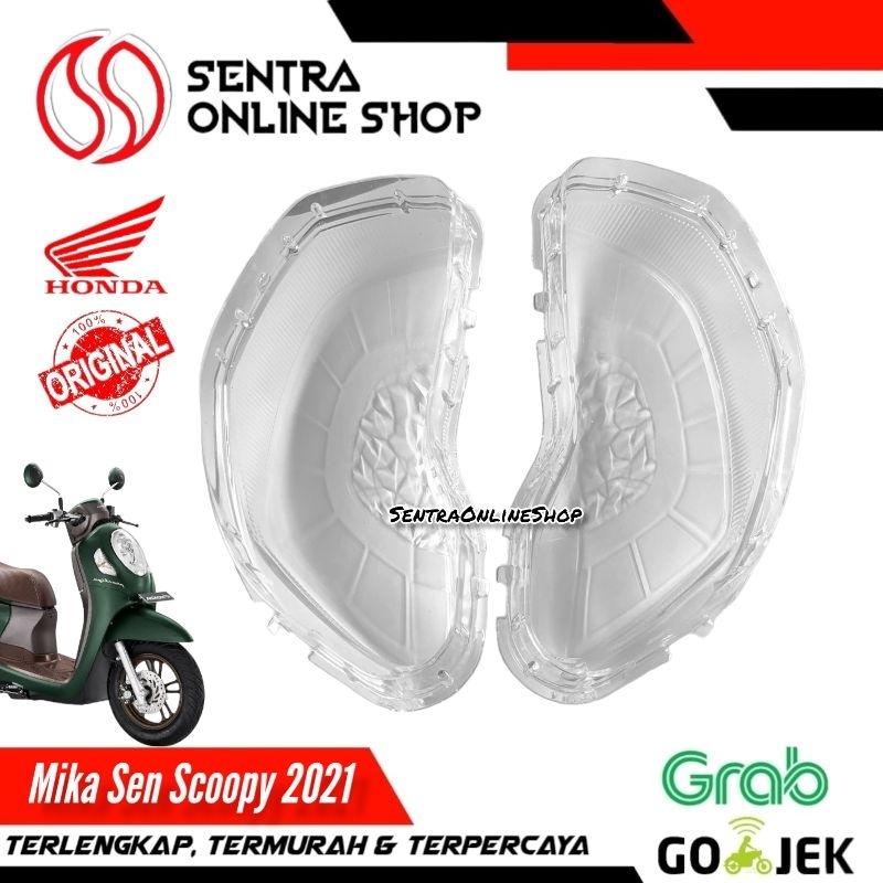 Mika kaca lampu sen sein depan kanan kiri scoopy prestige 2021 new original