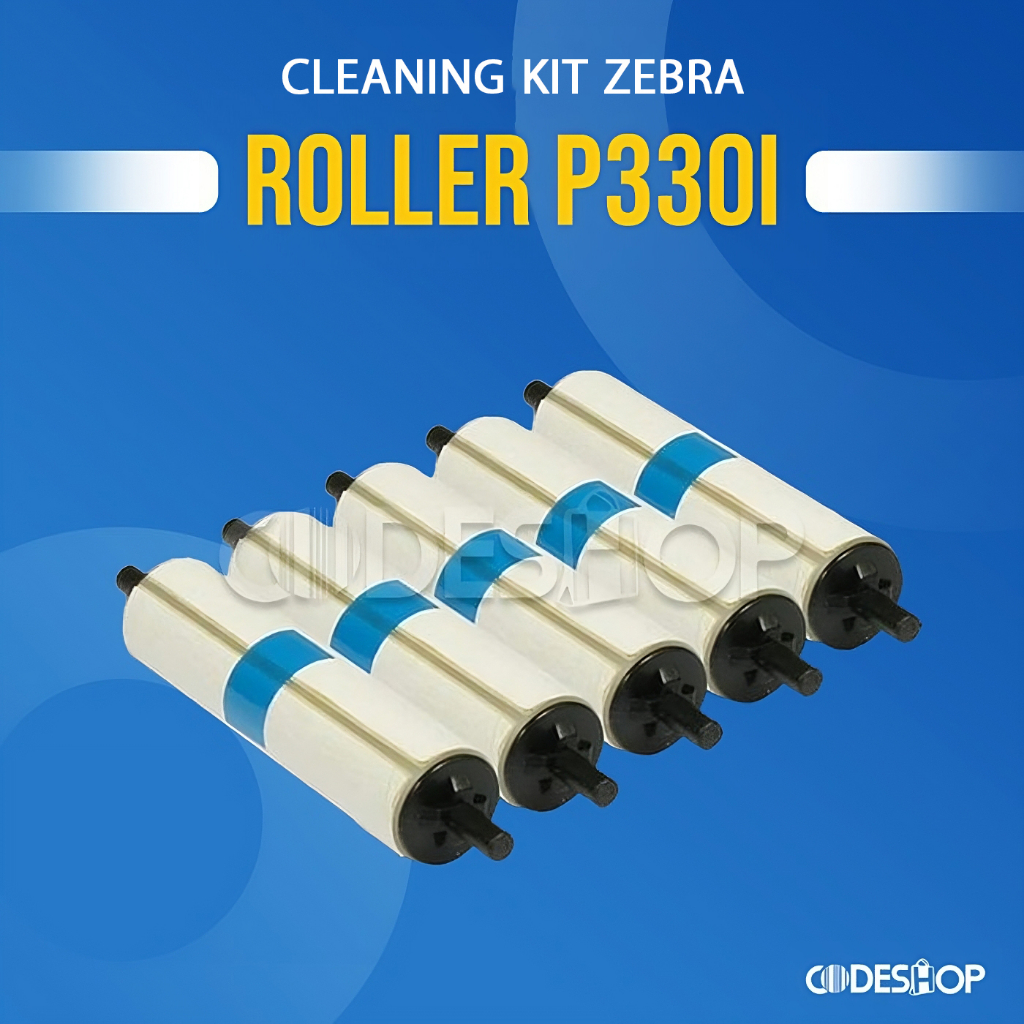 Pembersih Printer Kartu ZEBRA Adhesive Cleaning Kit Roller P420i