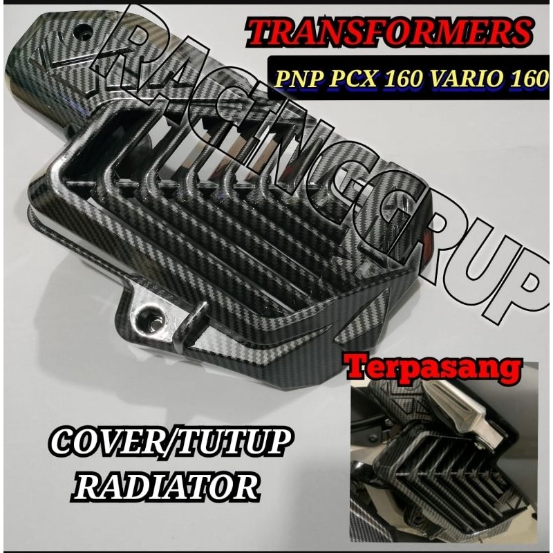 Tutup Kipas Pcx 160 Cover Kipas Radiator Honda Vario 160 Carbon Karbon