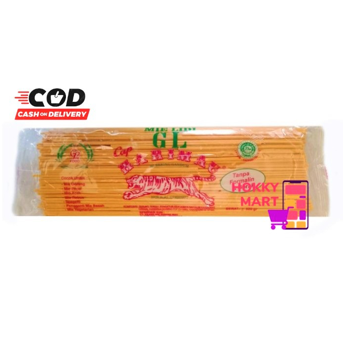 

(JSO) Mie Lidi 500 gram Cap Harimau Putih / Kuning / Mie Gomak