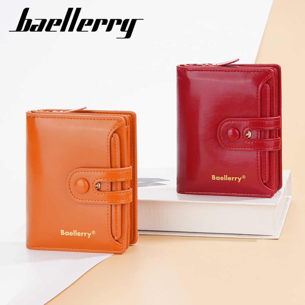 BAELLERRY N3255 Dompet Wanita Lipat Pendek Bahan Kulit PU Leather Premium WATCHKITE WKOS