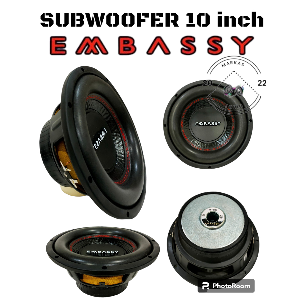 Subwoofer 10 Inch Embassy ES-1044 Double Coil Embassy 10" ES 1044 =