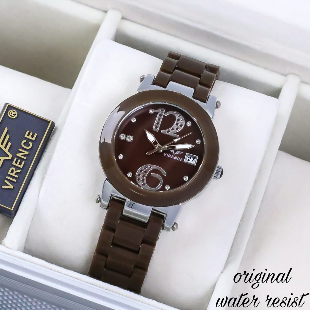 JAM TANGAN WANITA VIRENCE SL-001 RANTAI MIKA TANGGAL AKTIF