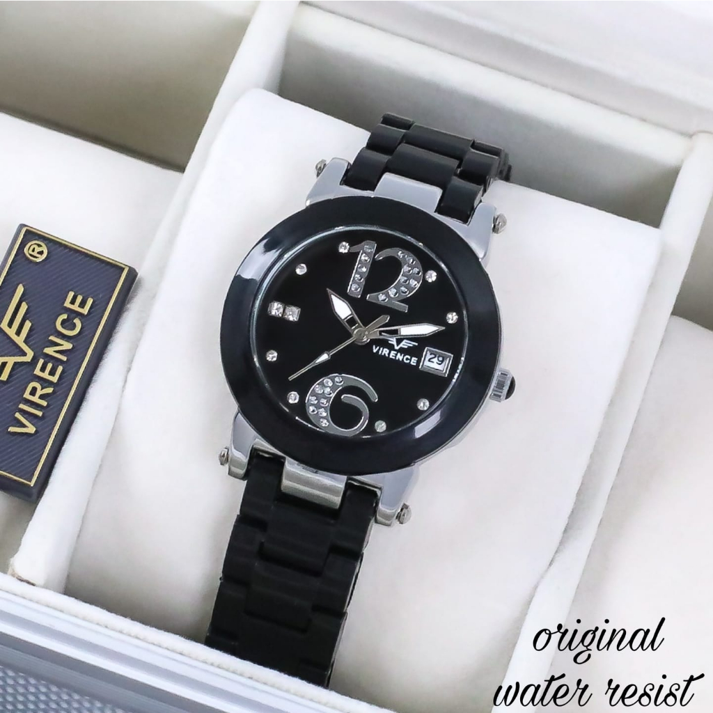 JAM TANGAN WANITA VIRENCE SL-001 RANTAI MIKA TANGGAL AKTIF