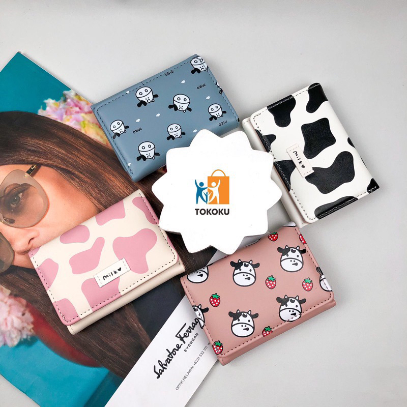 Dompet Korea Fashion Dompet Lipat Wanita Mini Dompet Kartu
