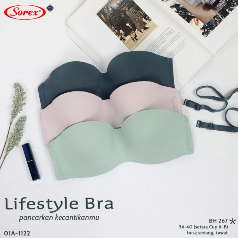 BB Sorex Bra BH 267 seamless kawat busa (34-40)lifestyle