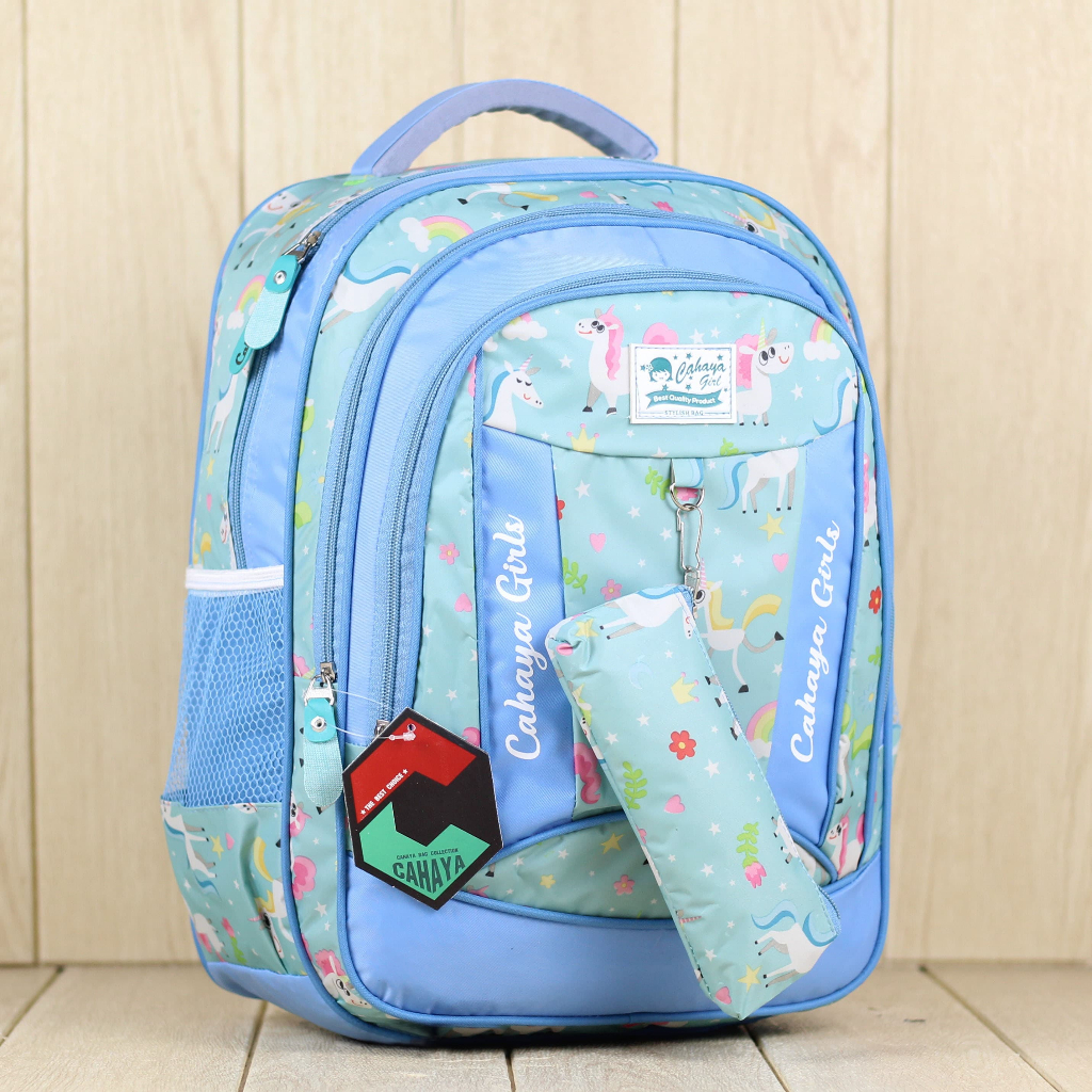 Ransel Sekolah Anak Karakter Kuda Pony Biru Lucu Tebal Berbonus Raincover Termurah Tas Sekolah Tebal Anak SD Bisa Untuk Ngaji