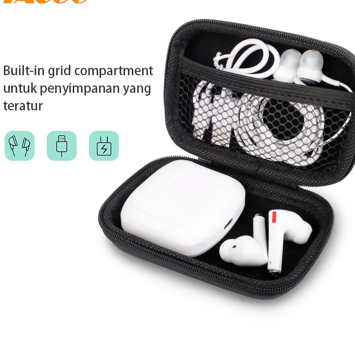 Earphone Storage Bag Penyimpanan Charger Aksesoris Portable