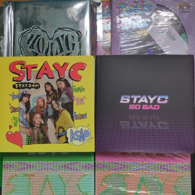 (ALBUM ONLY) STAYC SO BAD ASAP YOUNG LUV STEREOTYPE WE NEED LOVE TEDDY BEAR TEEN FRESH BUBBLE