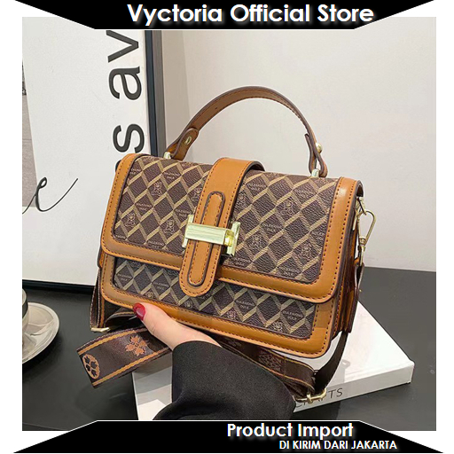 (COD) Vyctoria VOS3646 Tas Selempang Wanita Import Slingbag Cantik Promo BQ3646 3646