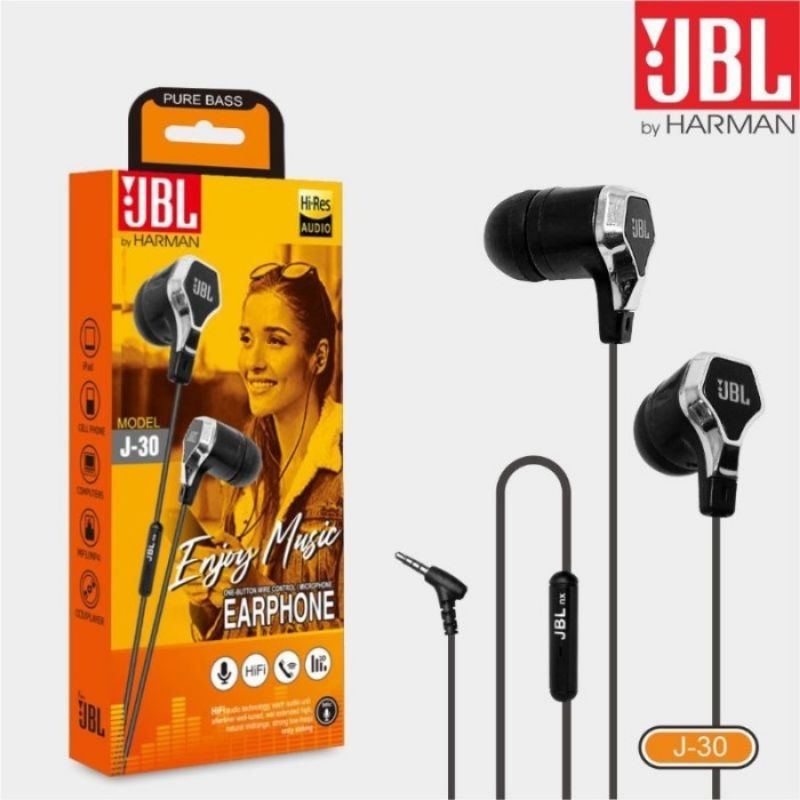 HF HANDSFREE JBL J-30 + MIC STEREO ENJOY MUSIK BASS