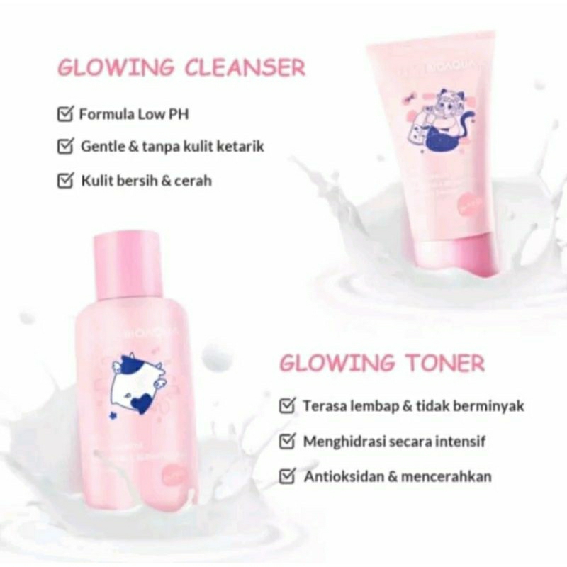 BIOAQUA 4pc Paket Niacinamide Glowing &amp; Brightening Set