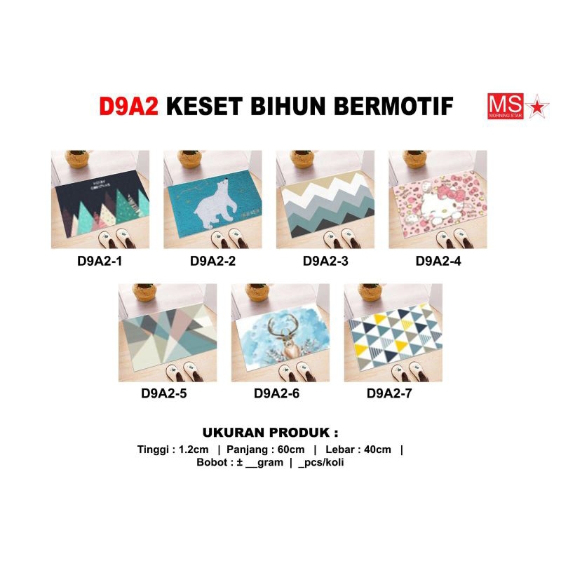Keset Bihun Karakter Motif Random