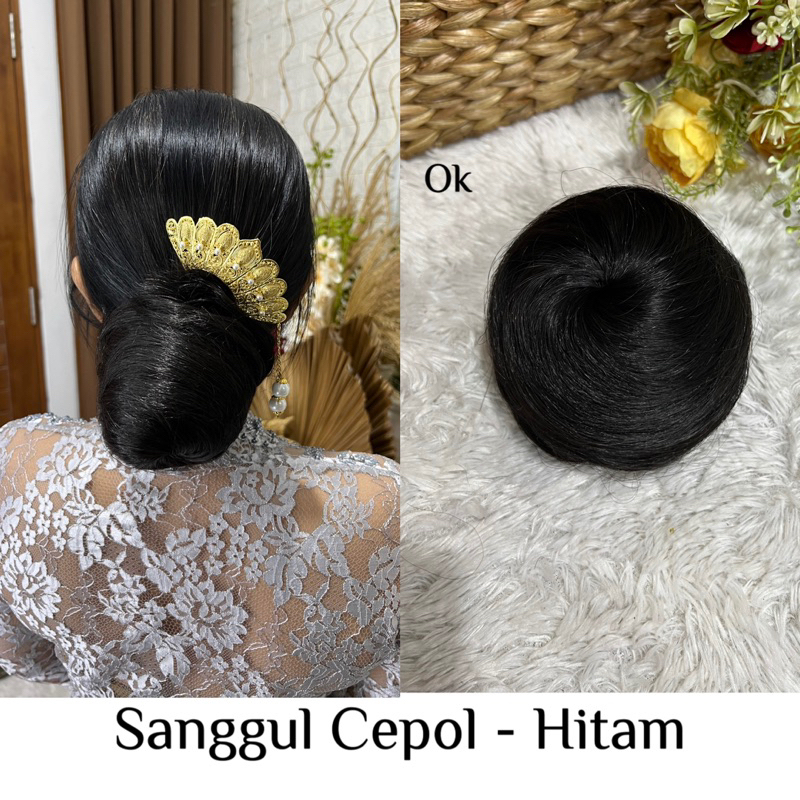 sanggul cepol/sanggul bulat/bun korea/sanggul korea