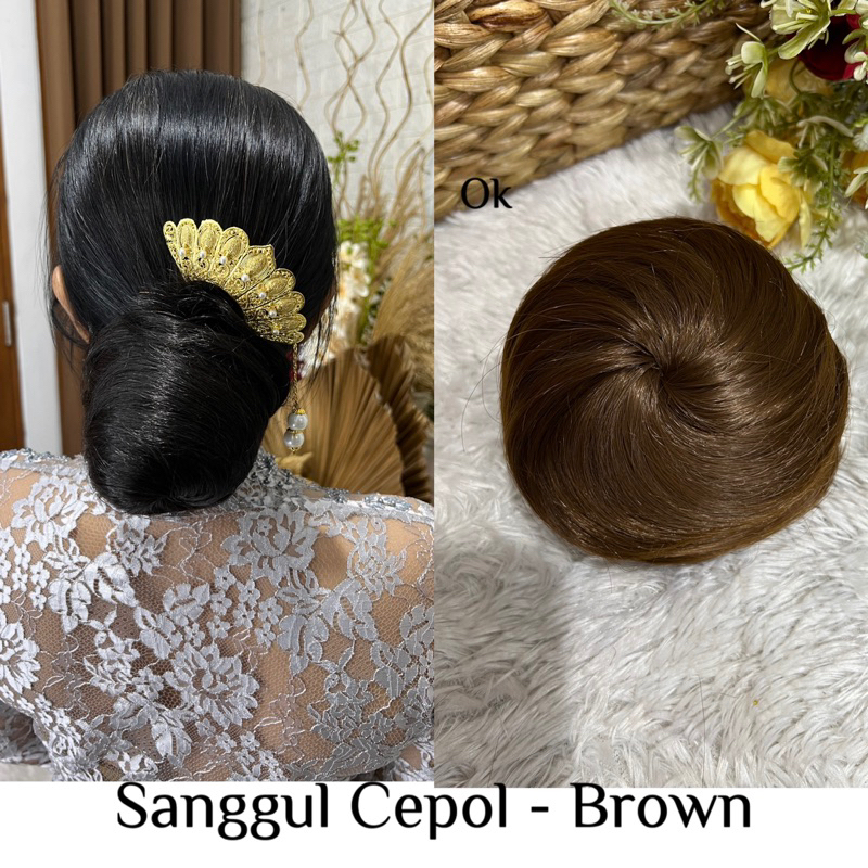 sanggul cepol/sanggul bulat/bun korea/sanggul korea