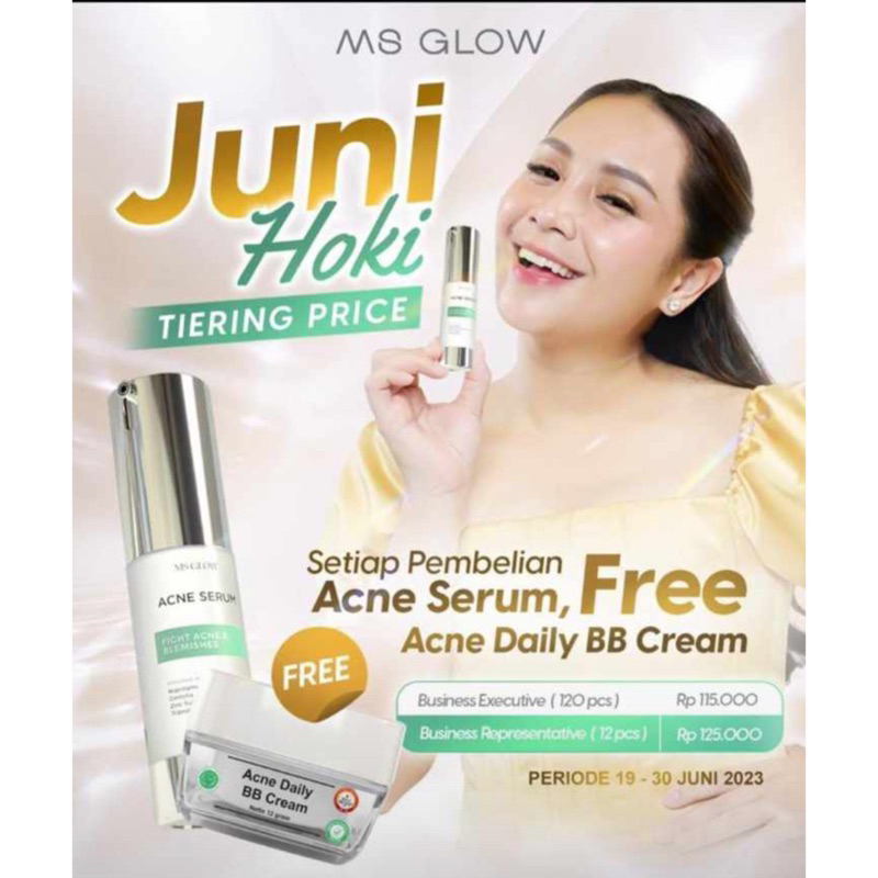 BUNDLING SERUM ACNE MS GLOW DAN BB ACNE MS GLOW