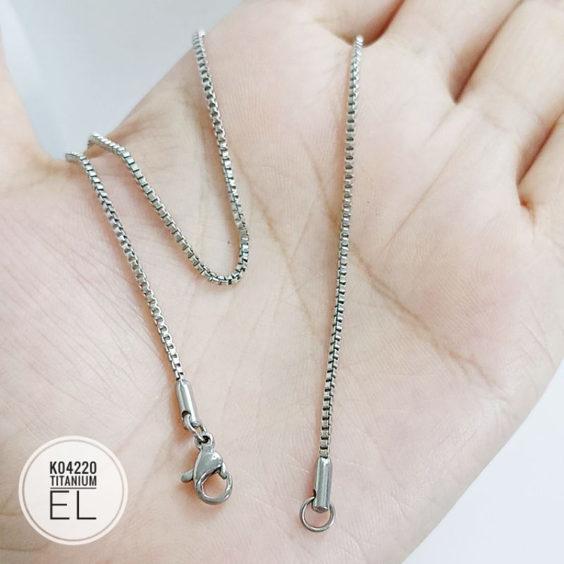 Kalung anak titanium 35 cm silver K04220