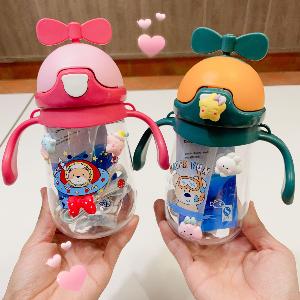 Amora Botol Minum Anak Kepala Kipas 350ML 0913 BPA FREE