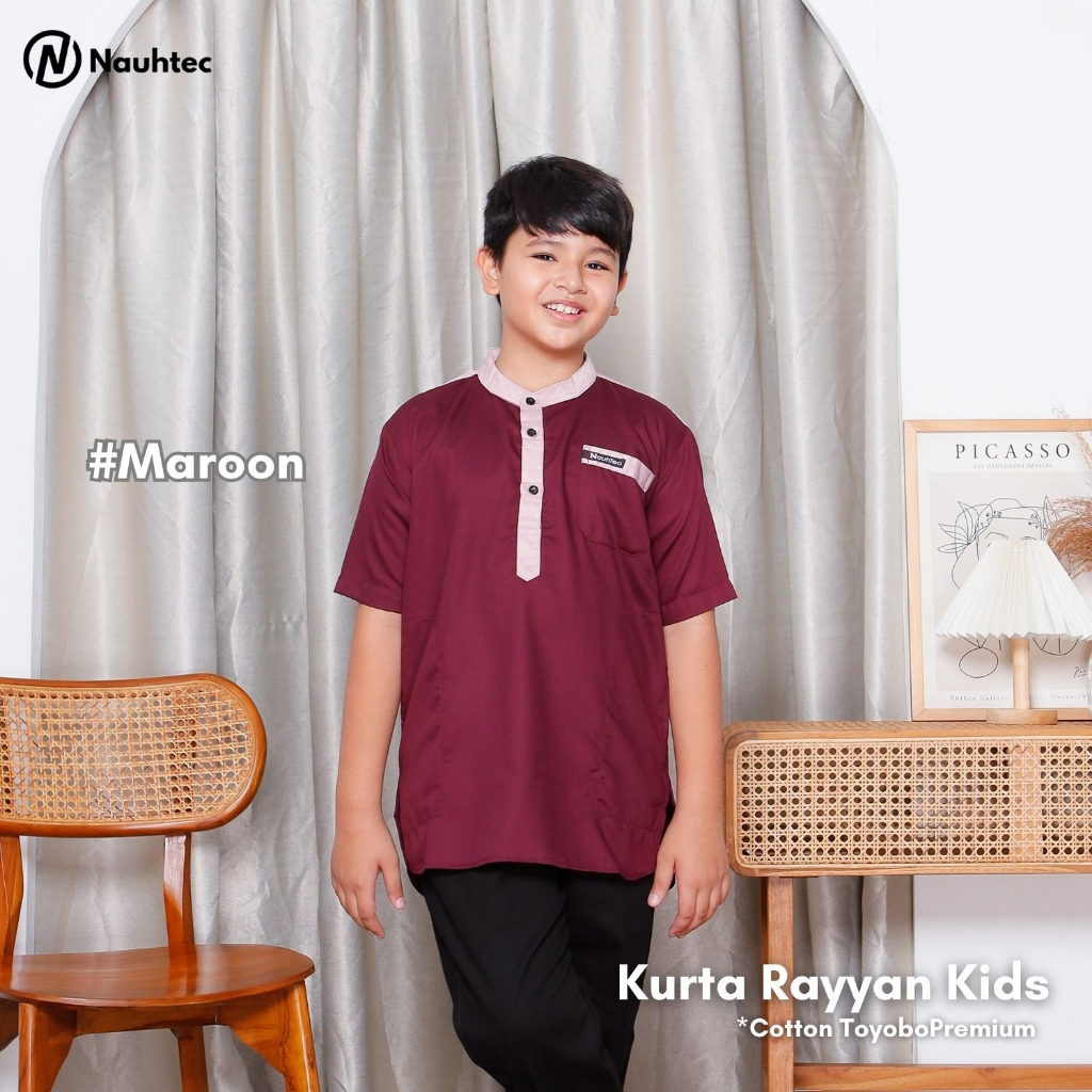 Baju Gamis Koko Kurta Anak Laki Laki Nauhtec Bahan Katun